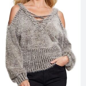 GUESS: cold shoulder sweater NWOT